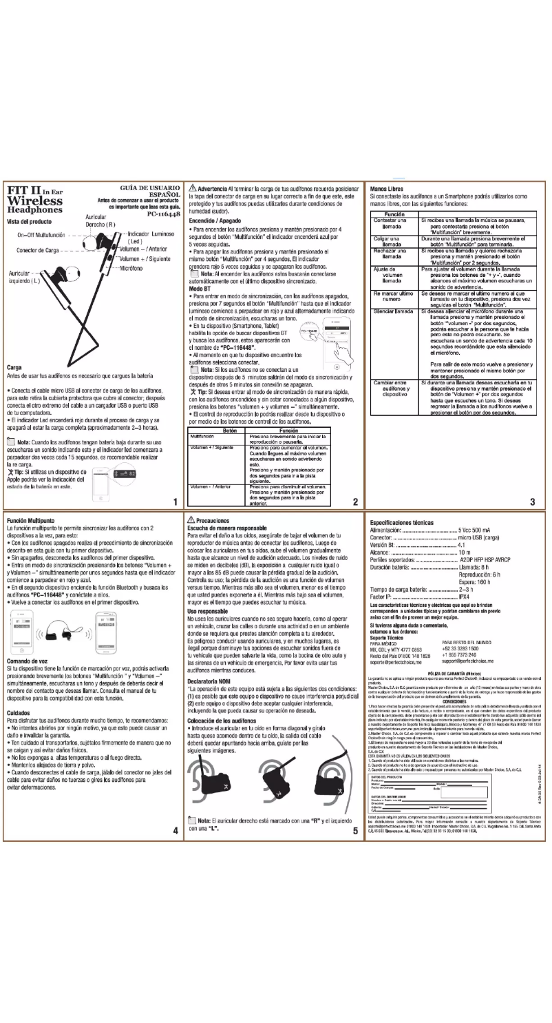 Page 1 de la notice Manuel utilisateur Perfect Choice PC-116448