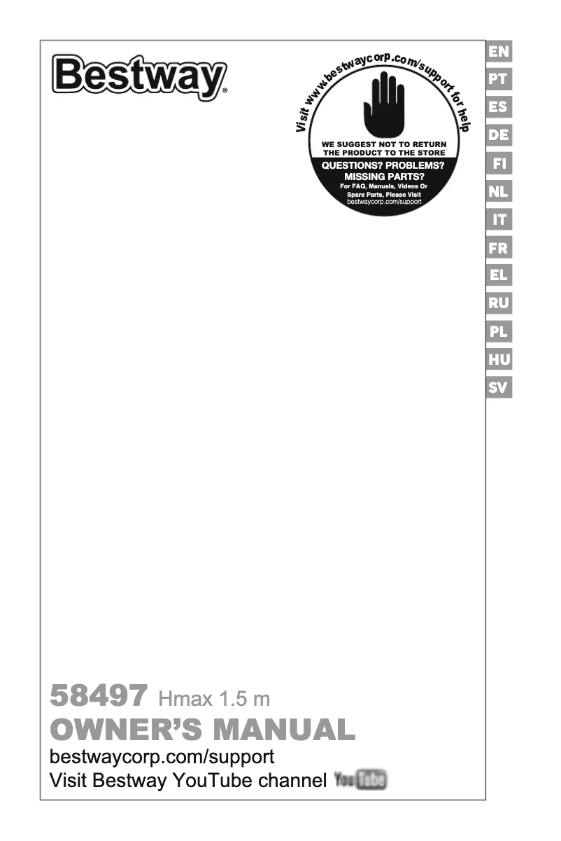 Page n°1 - Manuel utilisateur Bestway Power Steel 561AC