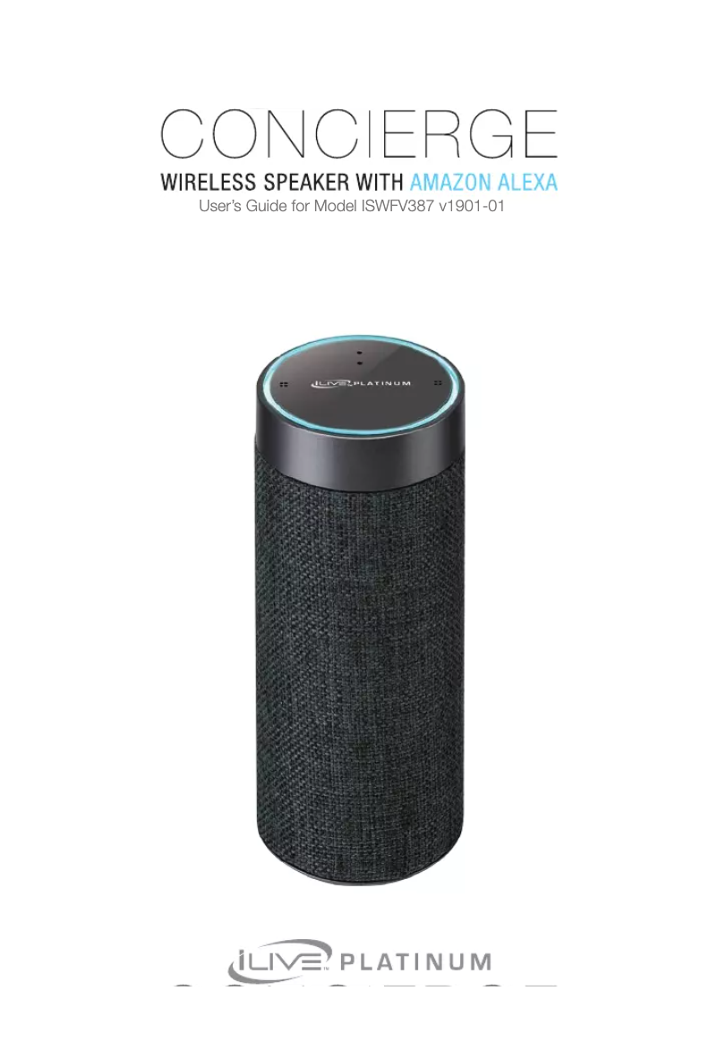 Page 1 de la notice Manuel utilisateur iLive Platinum ISWFV387