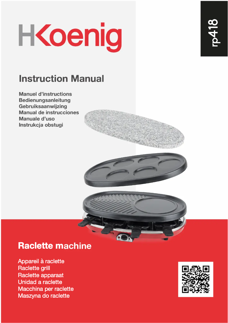 Página 1 del manual Manual de usuario H.Koenig RP418