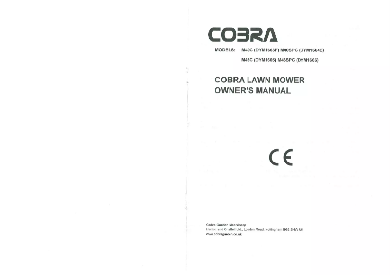 Page n°1 - Manuel utilisateur Cobra M46SPC