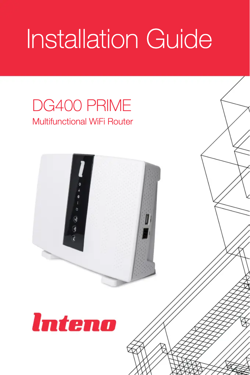 Page n°1 - Manuel utilisateur Genexis DG400 PRIME