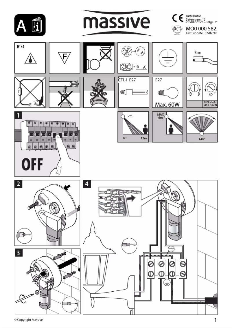 Page 1 de la notice Manuel utilisateur Massive Cambridge
