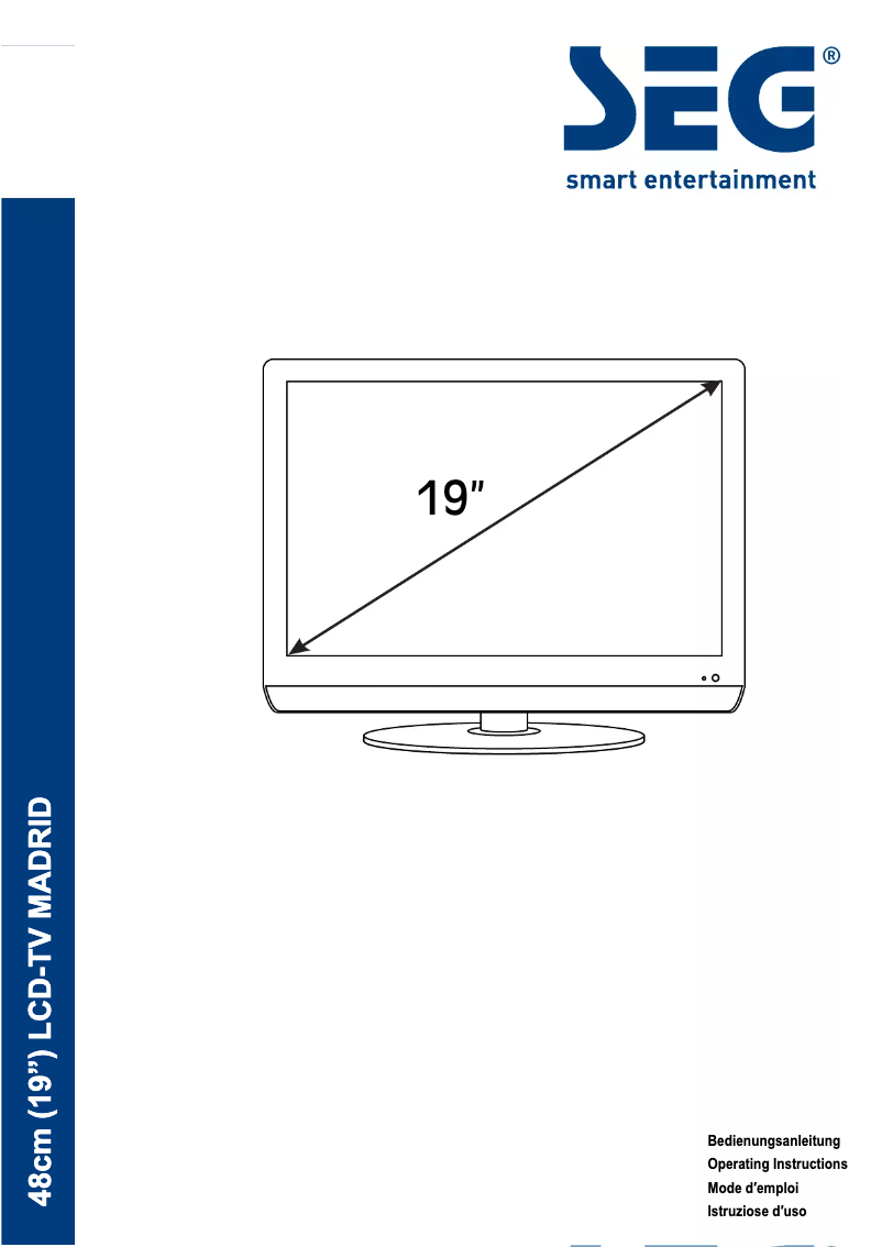 Page 1 de la notice Manuel utilisateur SEG Madrid