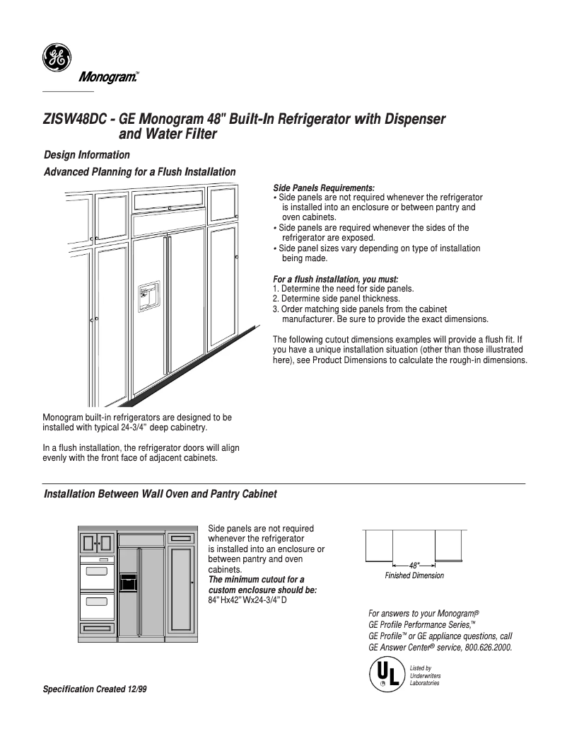 Image de la première page du manuel de l'appareil ZISW48DC