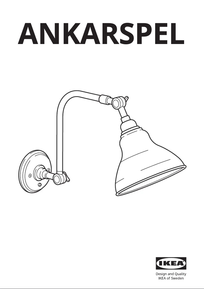 Image de la première page du manuel de l'appareil ANKARSPEL 604.943.53