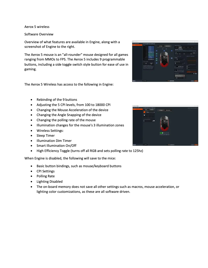 Image de la première page du manuel de l'appareil Aerox 5 Wireless