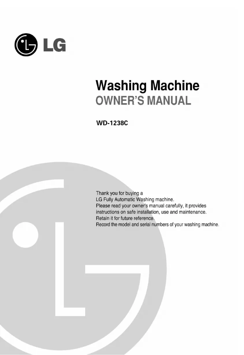Image de la première page du manuel de l'appareil WD-1238C