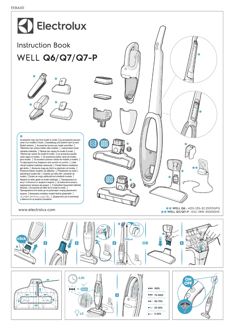 Image de la première page du manuel de l'appareil WELL Q7-P WQ71-P50IB
