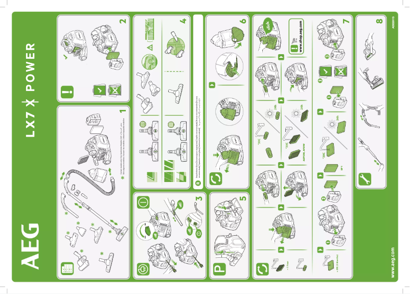 Page 1 de la notice Manuel utilisateur AEG LX7-2-CR-A