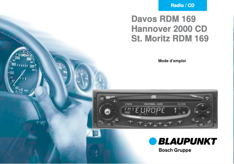 Page 1 de la notice Manuel utilisateur Blaupunkt Hannover 2000 CD