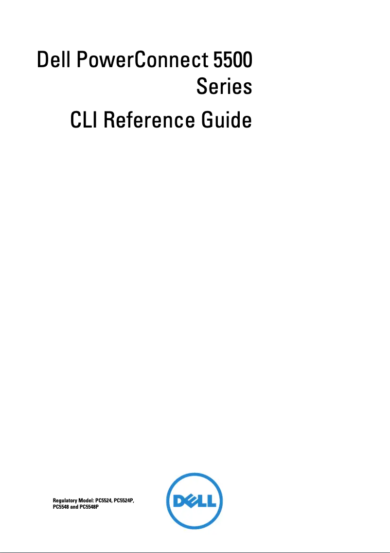 Page 1 de la notice Manuel utilisateur Dell PowerConnect 5548p