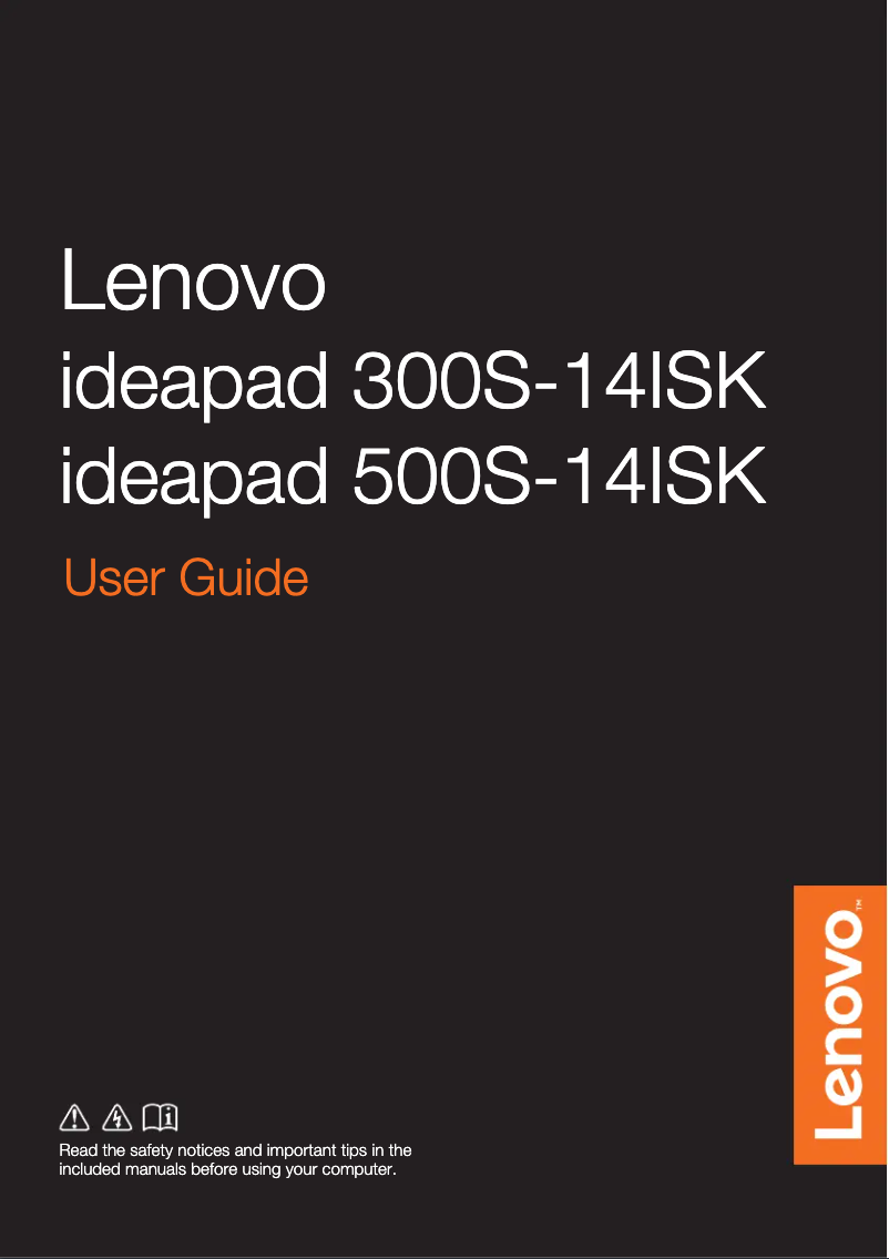 Page n°1 - Manuel utilisateur Lenovo IdeaPad 500S