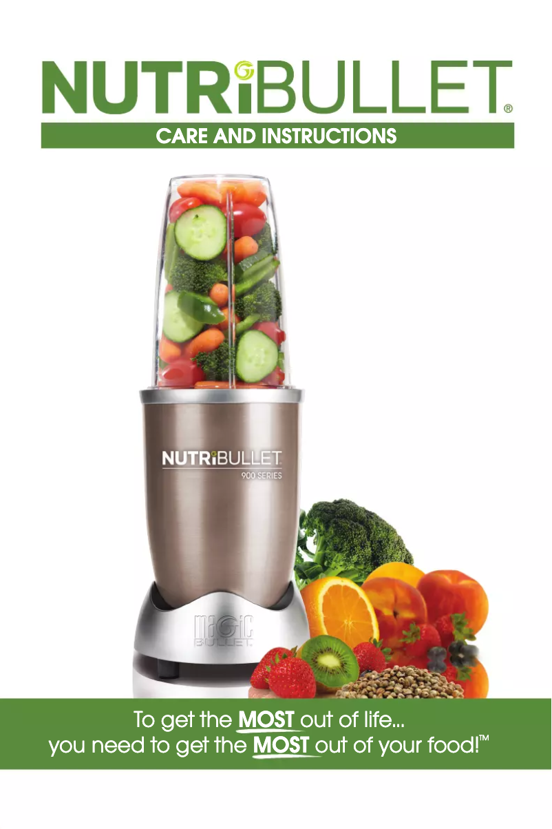 Page n°1 - Manuel utilisateur NutriBullet 900