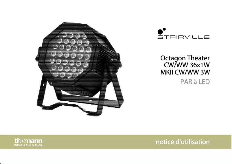 Image de la première page du manuel de l'appareil Octagon Theatre CW/WW 36x1W