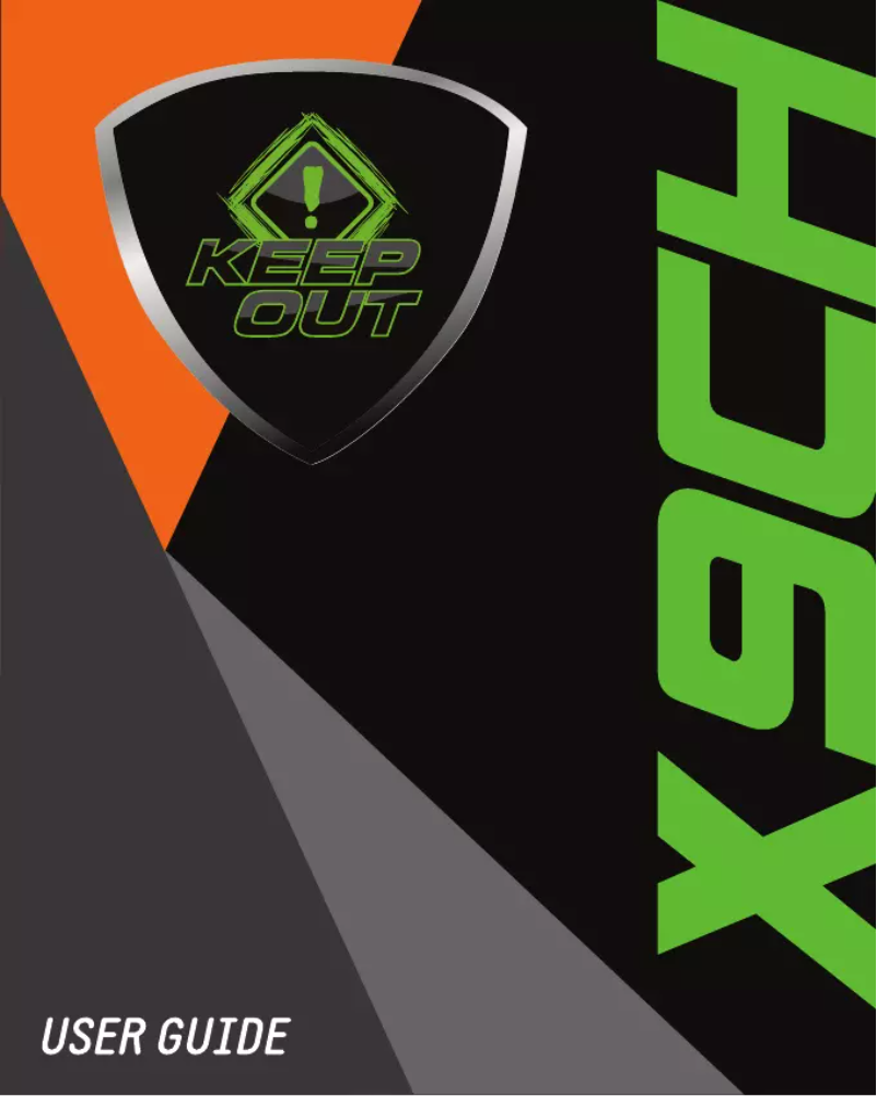 Image de la première page du manuel de l'appareil X9CH