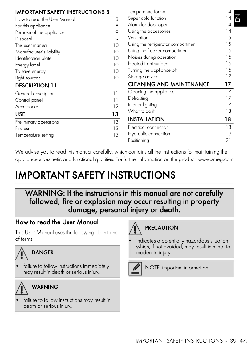 Imagen de la primera página del manual del dispositivo FAB50URBL3