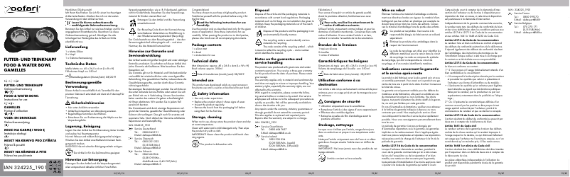 Page 1 de la notice Manuel utilisateur Zoofari IAN 324225