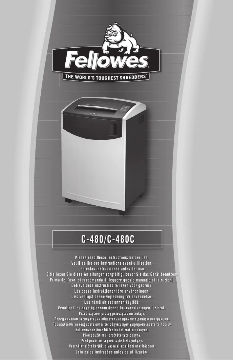 Page n°1 - Manuel utilisateur Fellowes C-480
