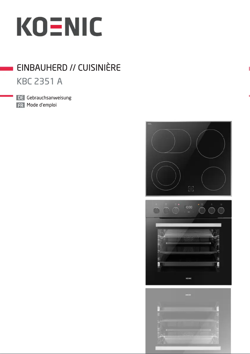 Image de la première page du manuel de l'appareil KBC 2351 A