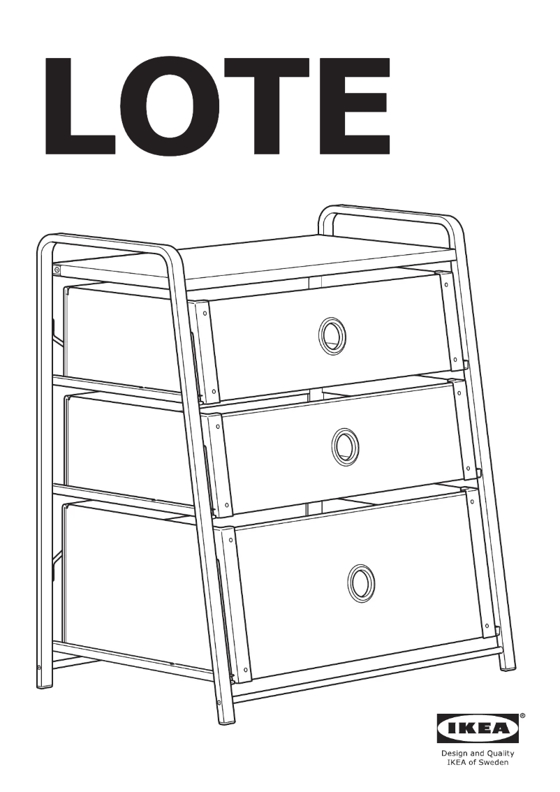 Page 1 de la notice Manuel utilisateur Ikea LOTE 502.937.22