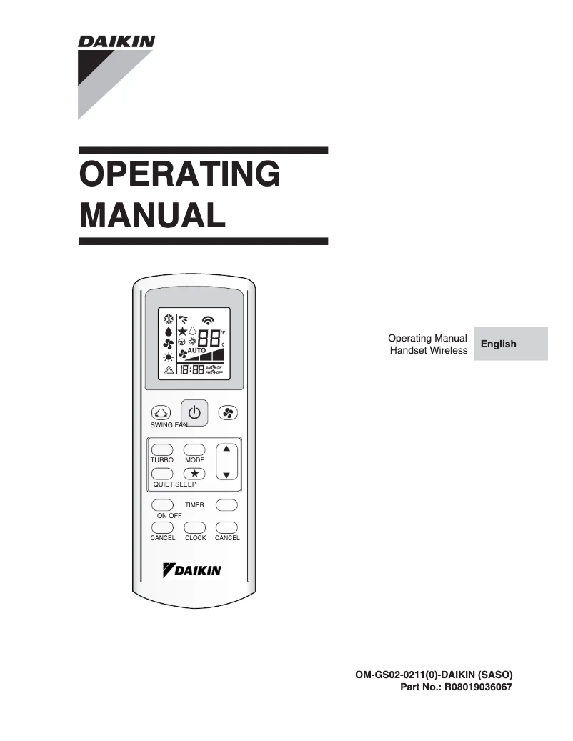 Página 1 del manual Manual de usuario Daikin FHC50JEV1K