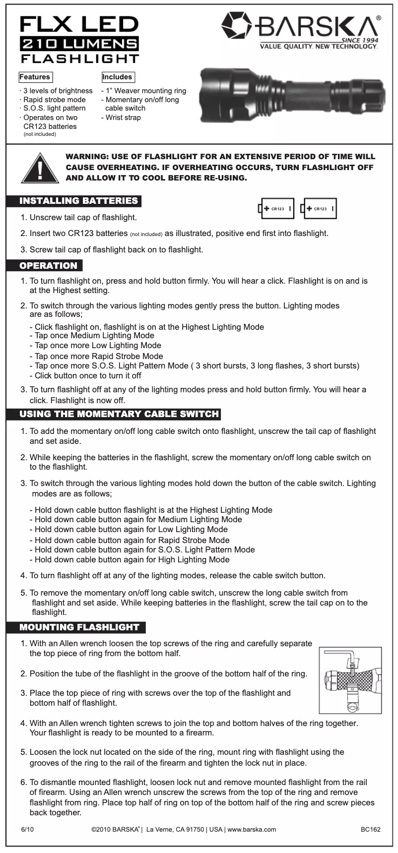 Página 1 del manual Manual de usuario Barska BA11497