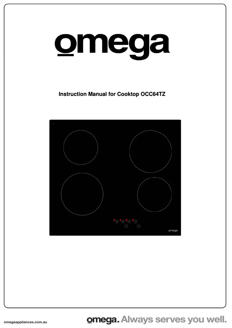 Page n°1 - Manuel utilisateur Omega OCC64TZ