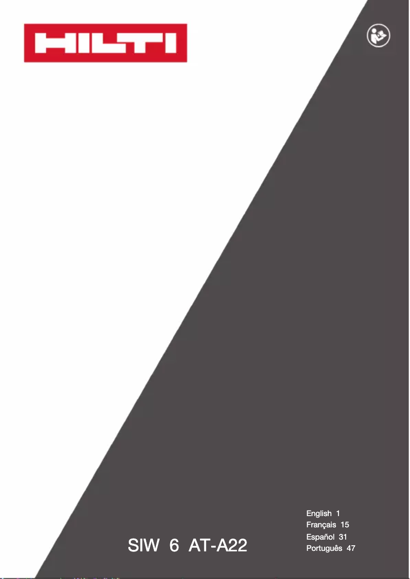Page n°1 - Manuel utilisateur Hilti TE 6-A22