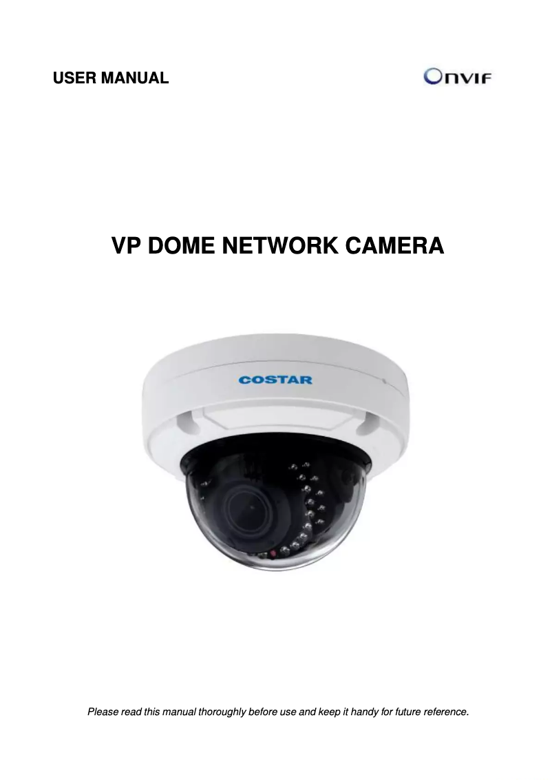 Page n°1 - Manuel utilisateur Costar CDI4H12VIFW