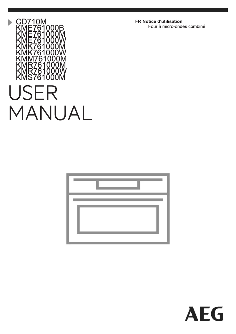 Page 1 de la notice Manuel utilisateur AEG KMR761000M
