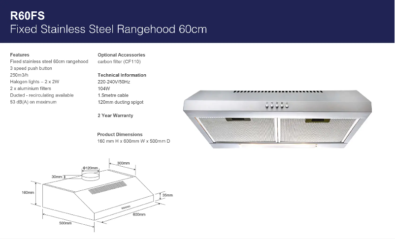 Page n°1 - Fiche technique Euromaid R60FS