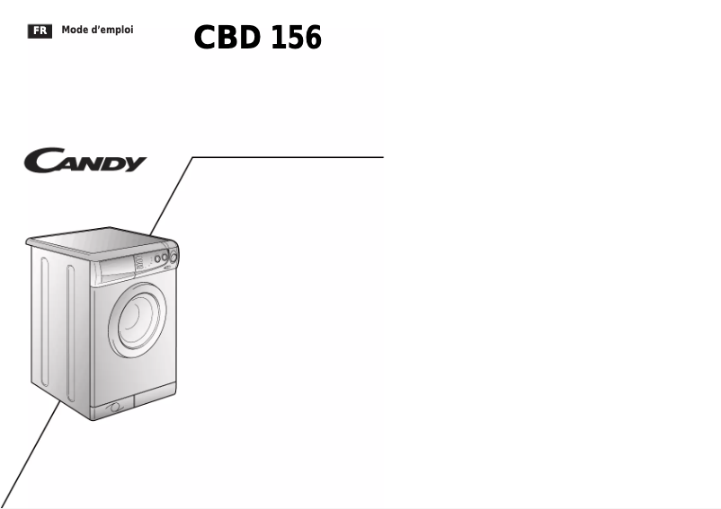 Page n°1 - Manuel utilisateur Candy LB CBD156-47