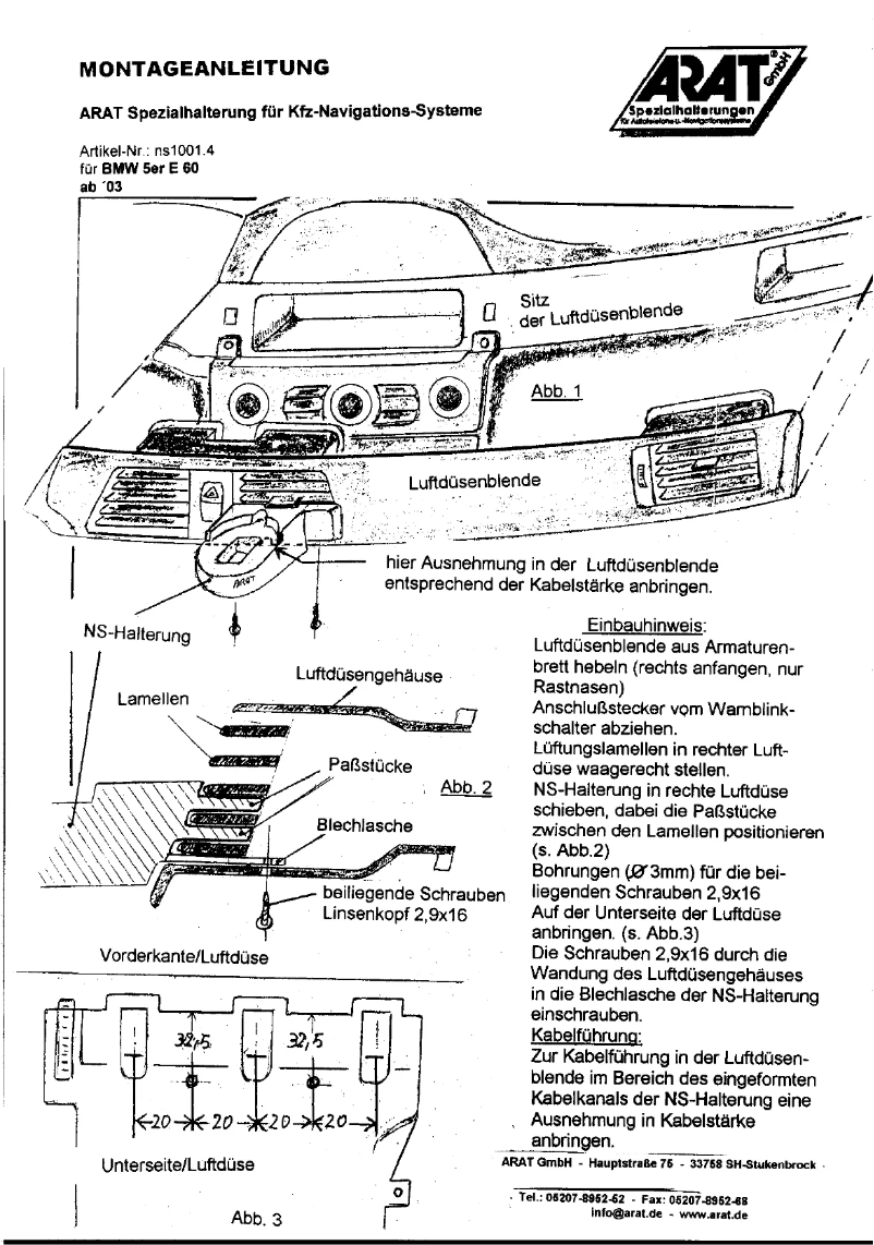 Image de la première page du manuel de l'appareil NS1001.4