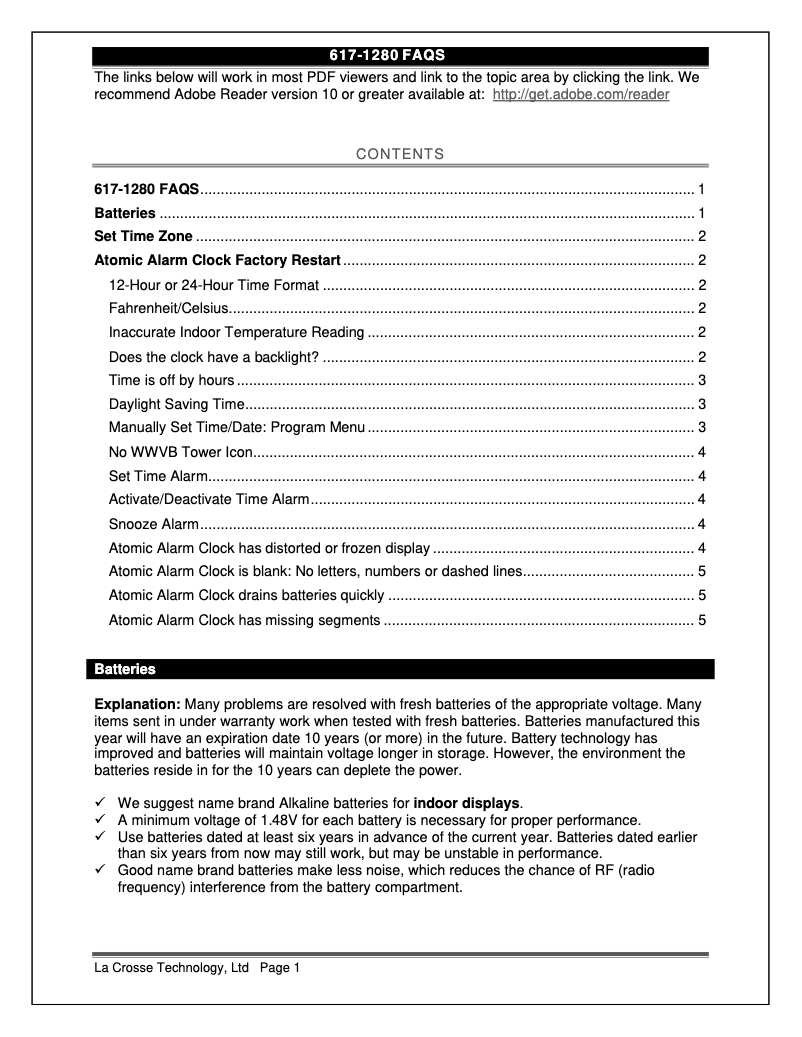 Image de la première page du manuel de l'appareil 617-1280