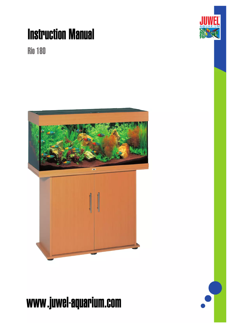 Page 1 de la notice Manuel utilisateur Juwel Rio 180