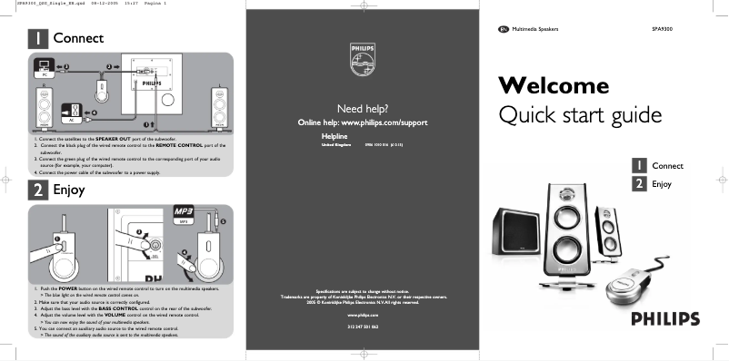 Image de la première page du manuel de l'appareil SPA7300