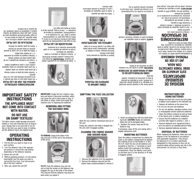 Image de la première page du manuel de l'appareil CLS1X