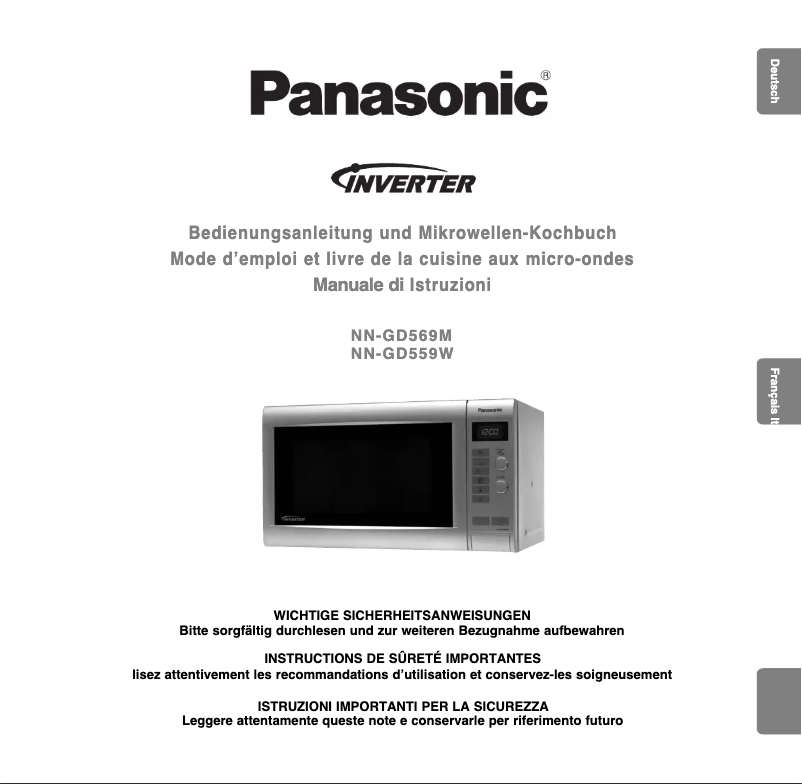 Page 1 de la notice Manuel utilisateur Panasonic NN-GD569M