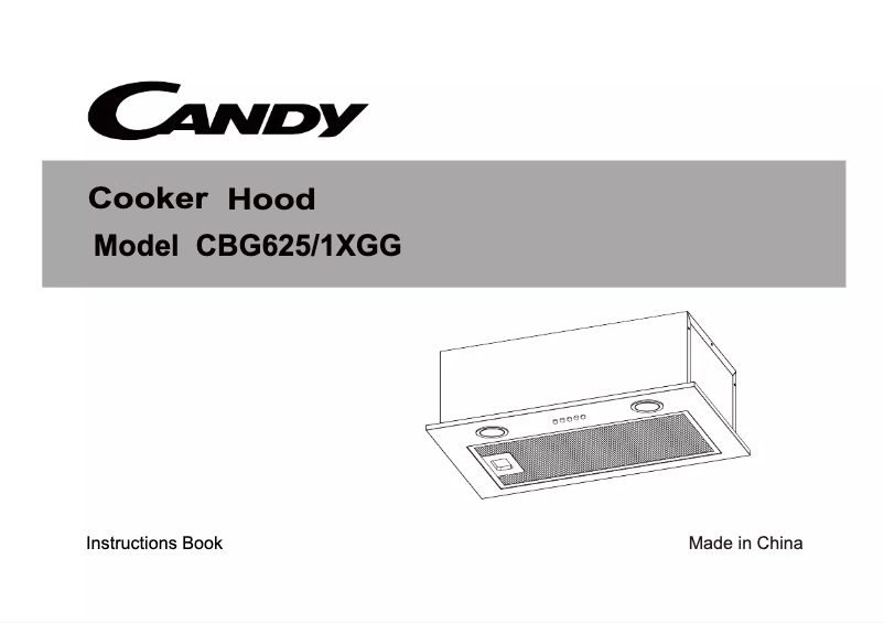 Page n°1 - Manuel utilisateur Candy CBG625/1XGG