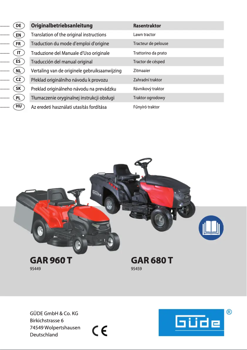 Page n°1 - Manuel utilisateur Güde GAR 685 T