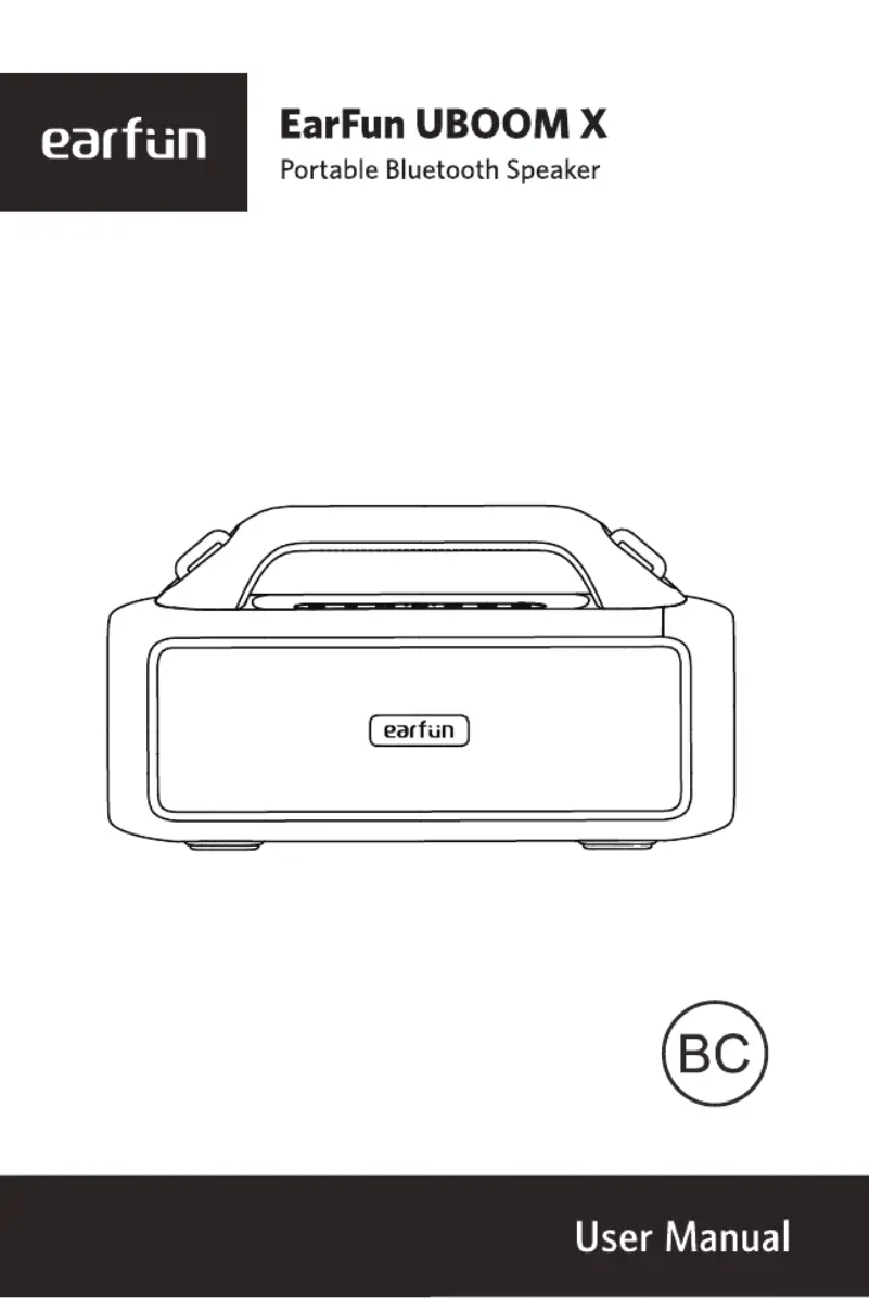 Image de la première page du manuel de l'appareil UBOOM X