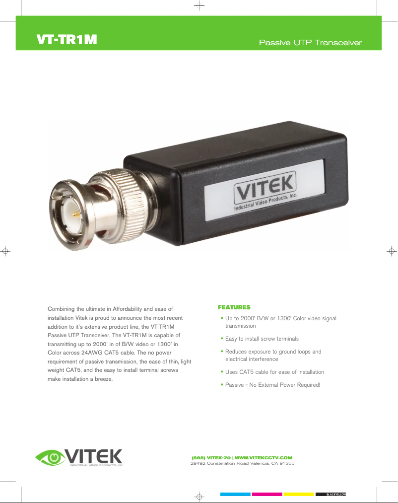 Page 1 de la notice Manuel utilisateur Vitek VT-TR1M