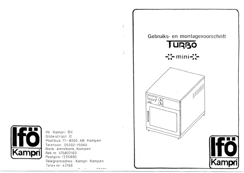 Page 1 de la notice Manuel utilisateur Ifö Kampri Turbo-Mini (6 buttons)