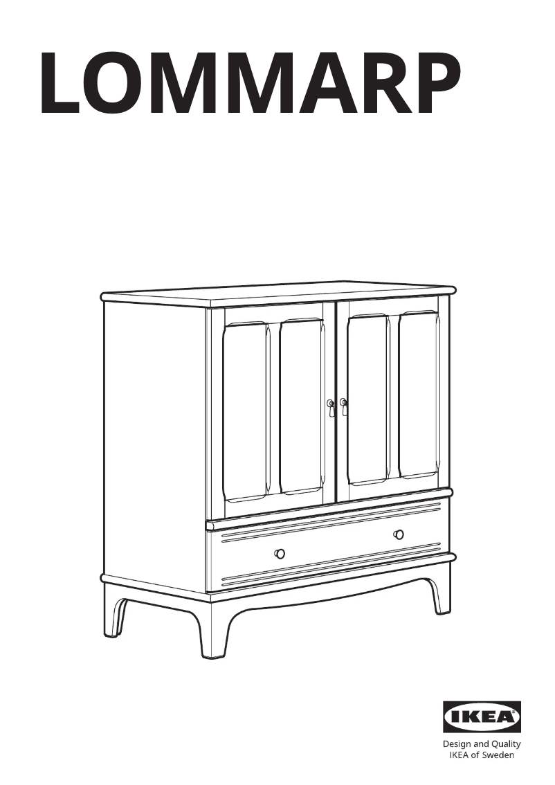 Page 1 de la notice Manuel utilisateur Ikea LOMMARP 005.540.81