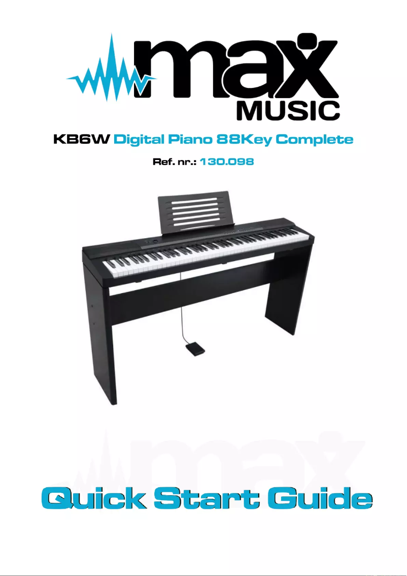 Page n°1 - Guide de démarrage rapide MAX KB6W