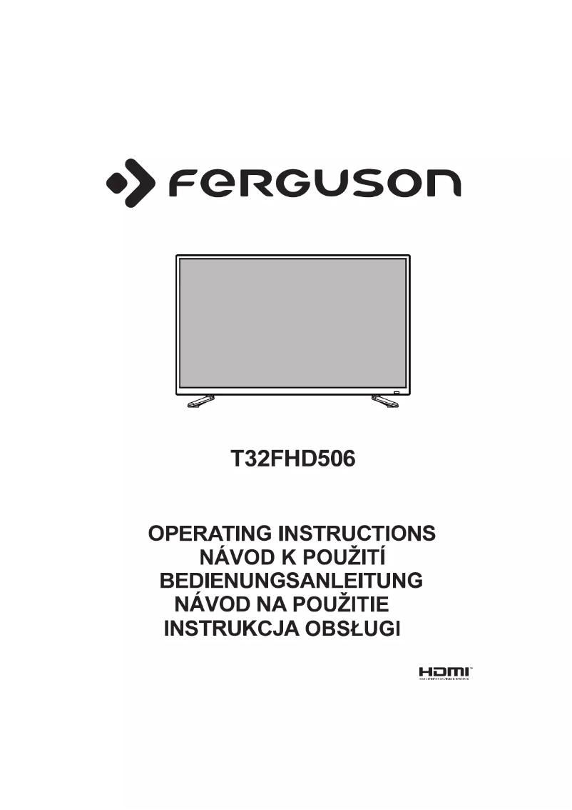 Page n°1 - Manuel utilisateur Ferguson T32FHD506