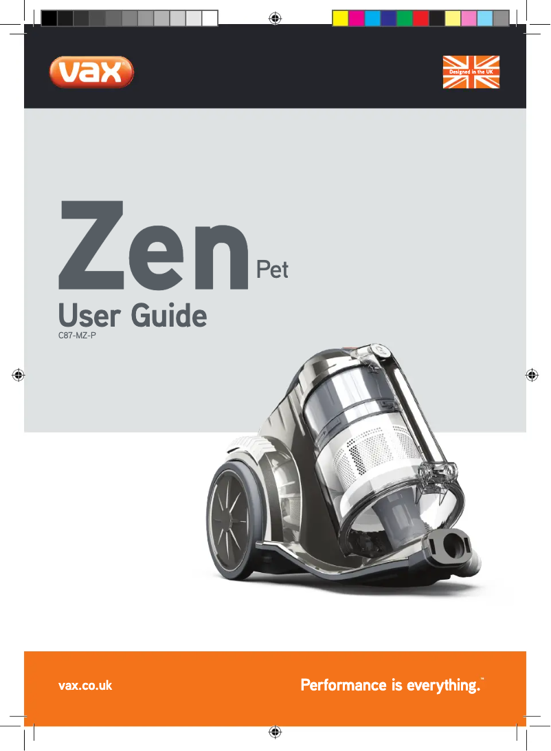 Page 1 de la notice Manuel utilisateur Vax Zen Pet C87-MZ-P