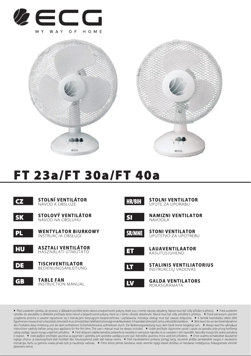 Page n°1 - Manuel utilisateur ECG FT 40a