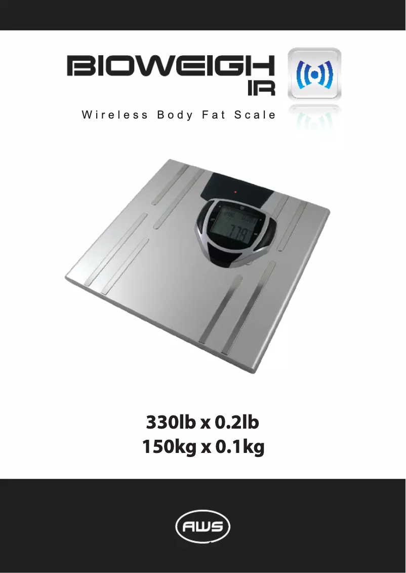 Page 1 de la notice Manuel utilisateur American Weigh Scales BioWeigh-IR